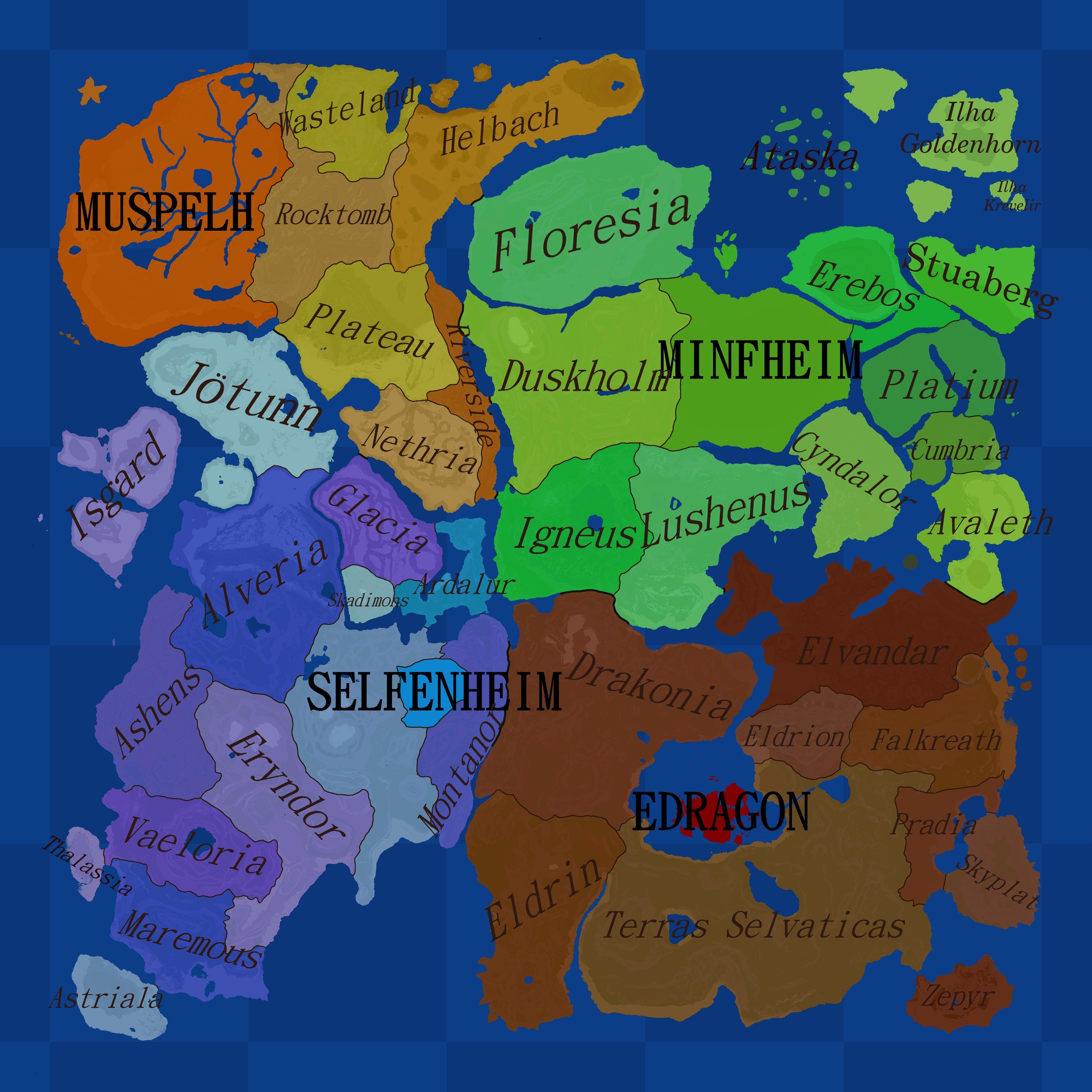 Mapa do MineSky